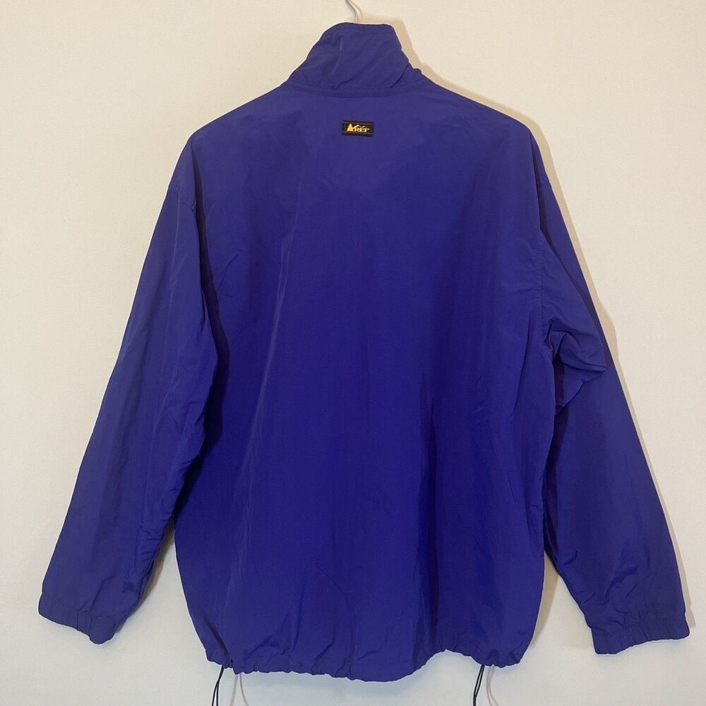 Vintage REI 1990s Versatech Windbreaker Jacket USA Made Classic Purple & Teal - Picture 3 of 14